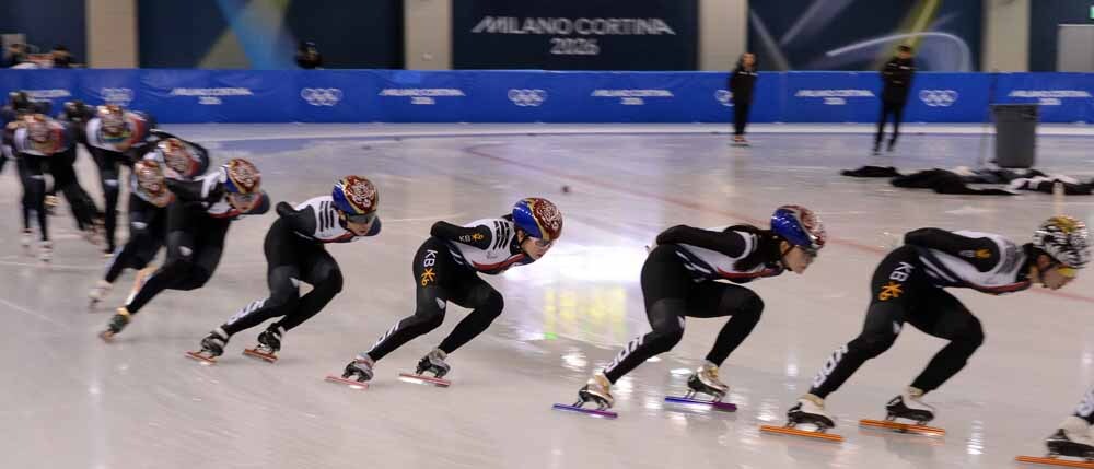 [SW포토]힘찬 스케이팅하는 국가대표 선수들