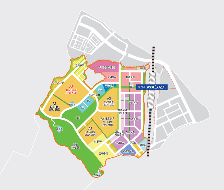 울산 KTX역세권 뉴온시티, 공동주택용지 A2블록 공급 일정 돌입