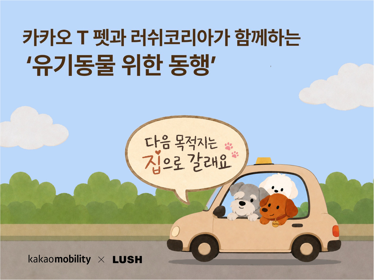 카카오T 화면 속 댕댕이 쓰다듬으면… 유기동물 후원금 쌓인댕