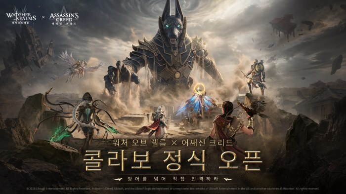 문톤 ‘워처 오브 렐름’, ‘어쌔신 크리드’와 컬래버레이션 시작